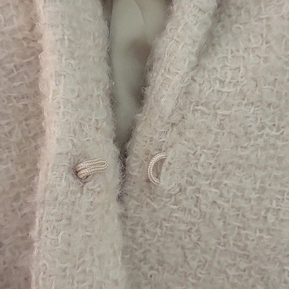 Eileen Fisher Wool Ivory Jacket Blazer Lined Collared Womens Size Medium - Picture 7 of 8